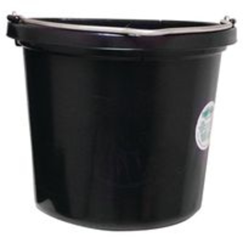 Black Rubber Bucket – 20 Quart