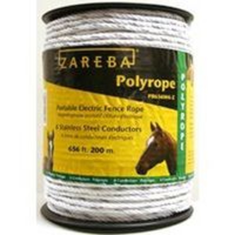 Polyrope 6-Strand White Rope, 65 ft