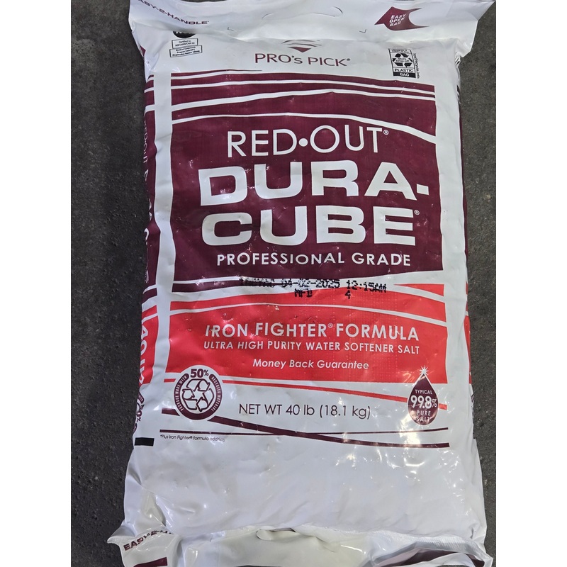 40 lb Dura-Cube Red-Out Softener and Safety Salt