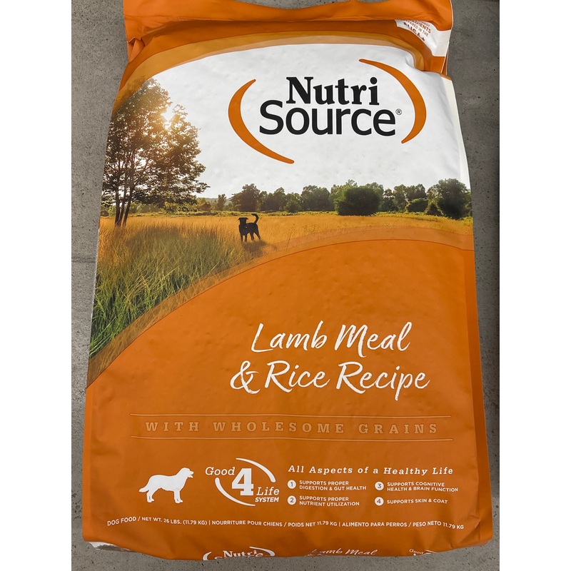 NutriSource Lamb and Rice Dog Food (26 lbs)