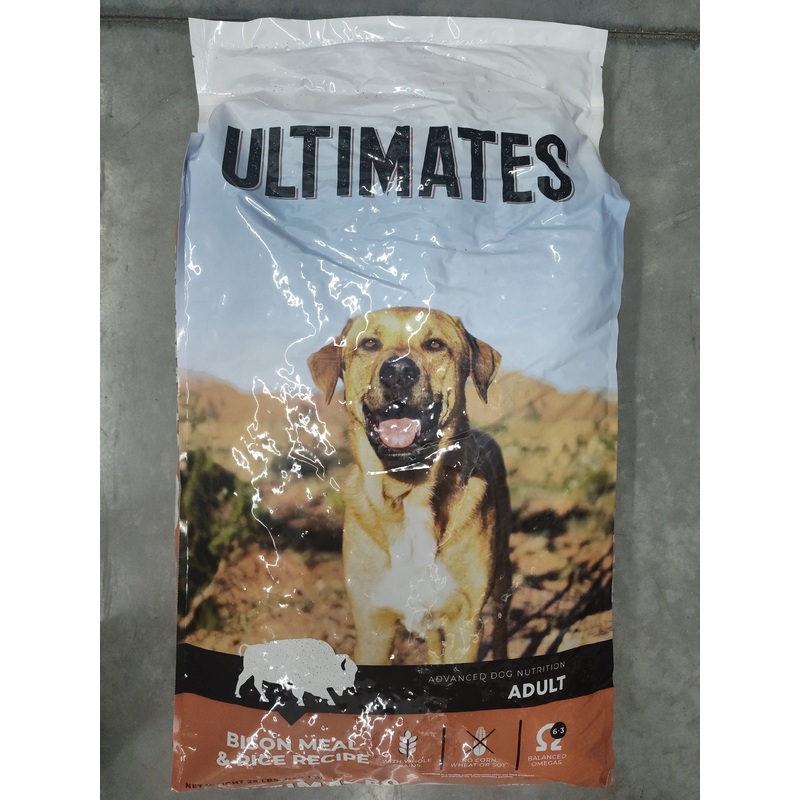 Ultimates Bison and Rice Dog Food (28 lbs)