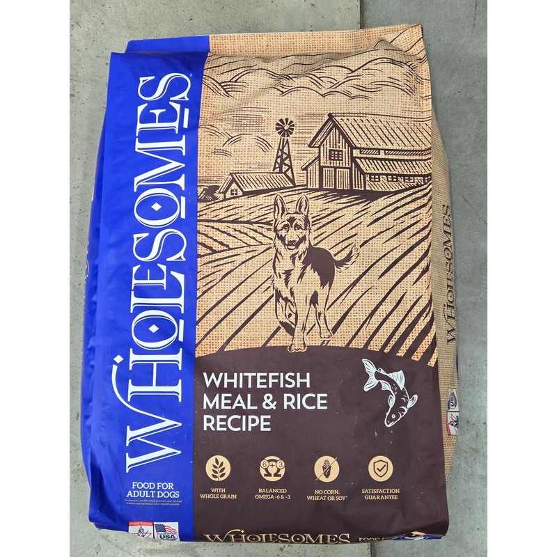 Wholesomes Fish and Rice Dog Food (40 lbs)