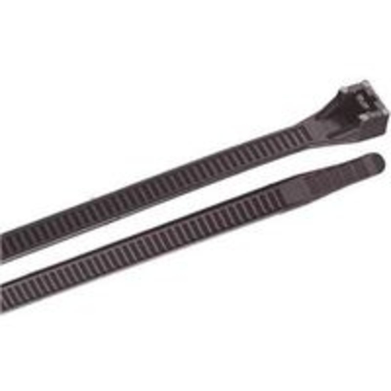 10-Pack 18-Inch Black Cable Ties