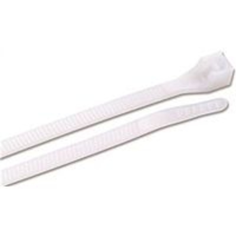 100 Pack 11 White Cable Ties