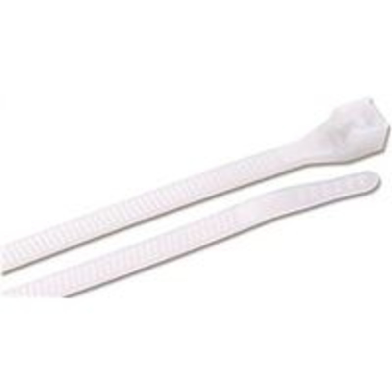 100-Pack 14 White Cable Ties