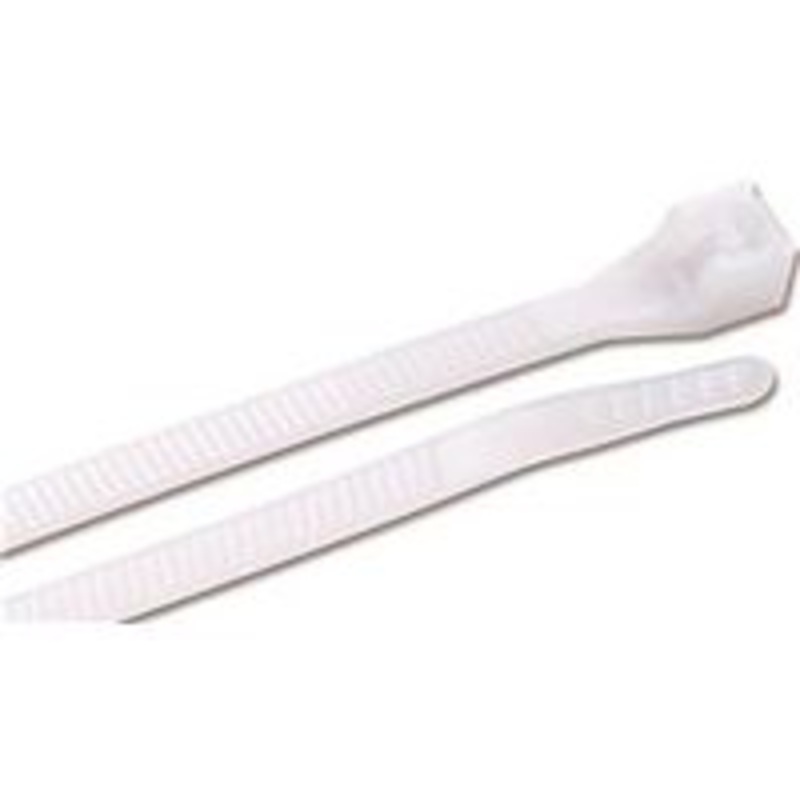 12-Pack 11-Inch White Cable Ties