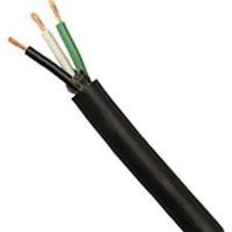 16/3 SJEW Black Cord, 250 ft