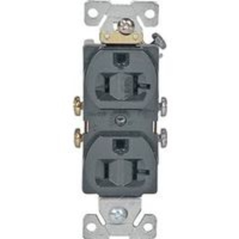 20A Brown Heavy-Duty Duplex Outlet