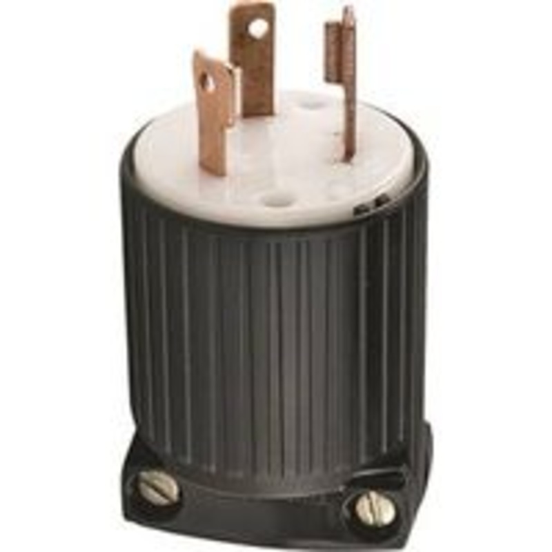 30A 125V Black Locking Plug