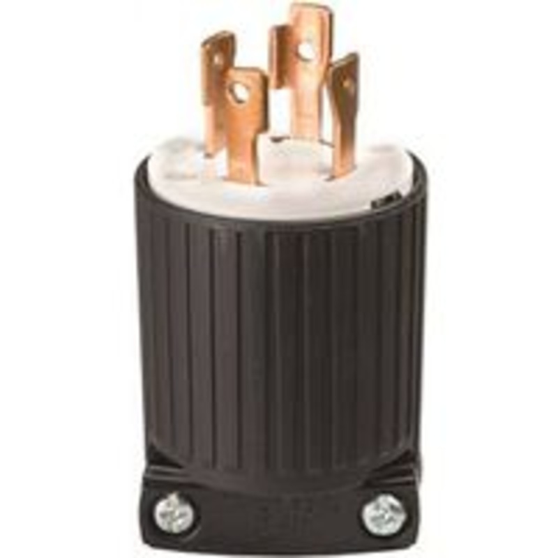 30A 250V Black Locking Plug