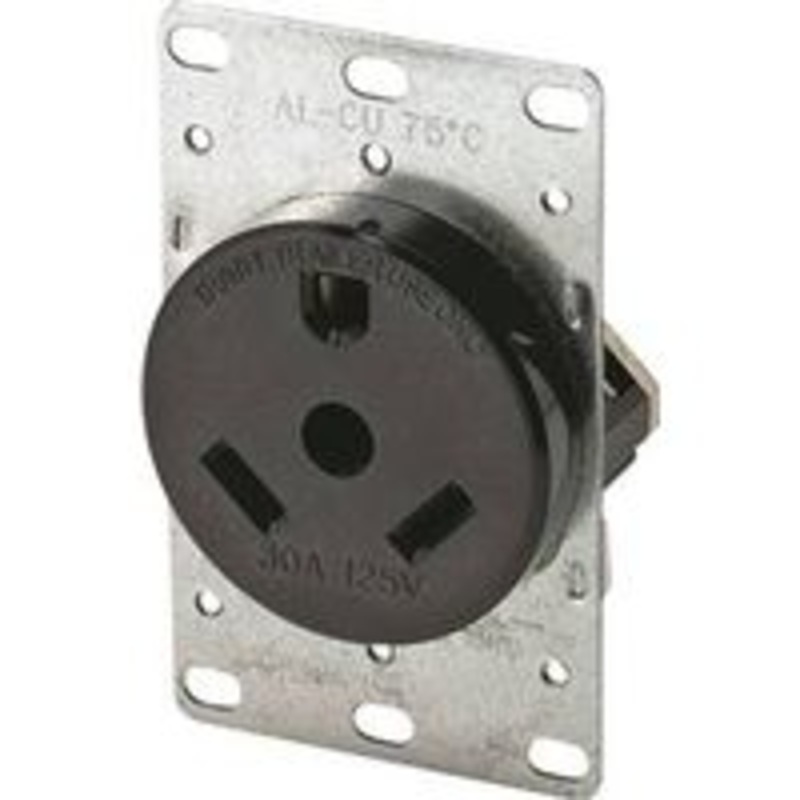 30ABLK Flush Receptacle Outlet