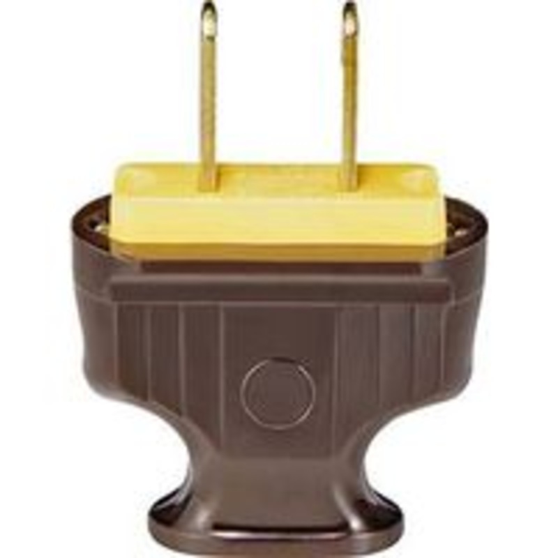 BRN 15A 125V 2-Wire Plug