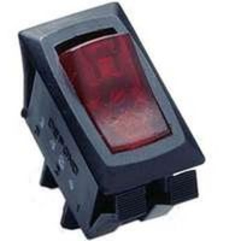 Med Red Rocker Switch