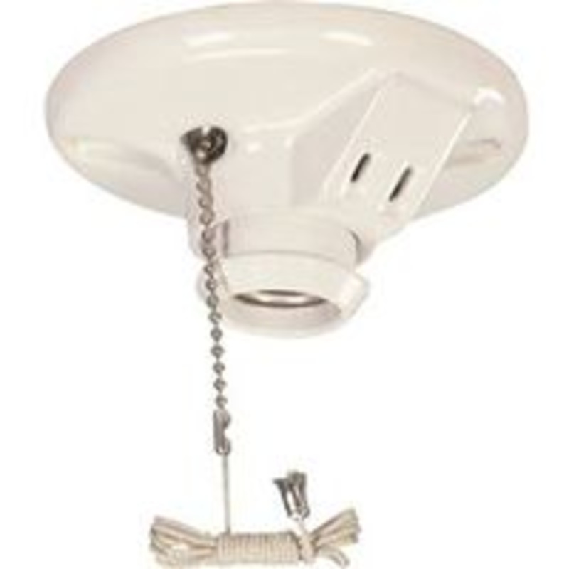 White Lampholder/Outlet