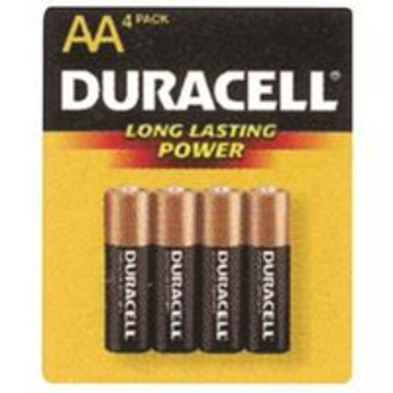 Dura 4-Pack AA Alkaline Batteries