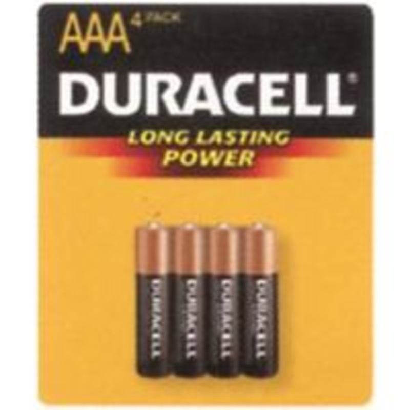 Dura 4-Pack AAA Alkaline Batteries