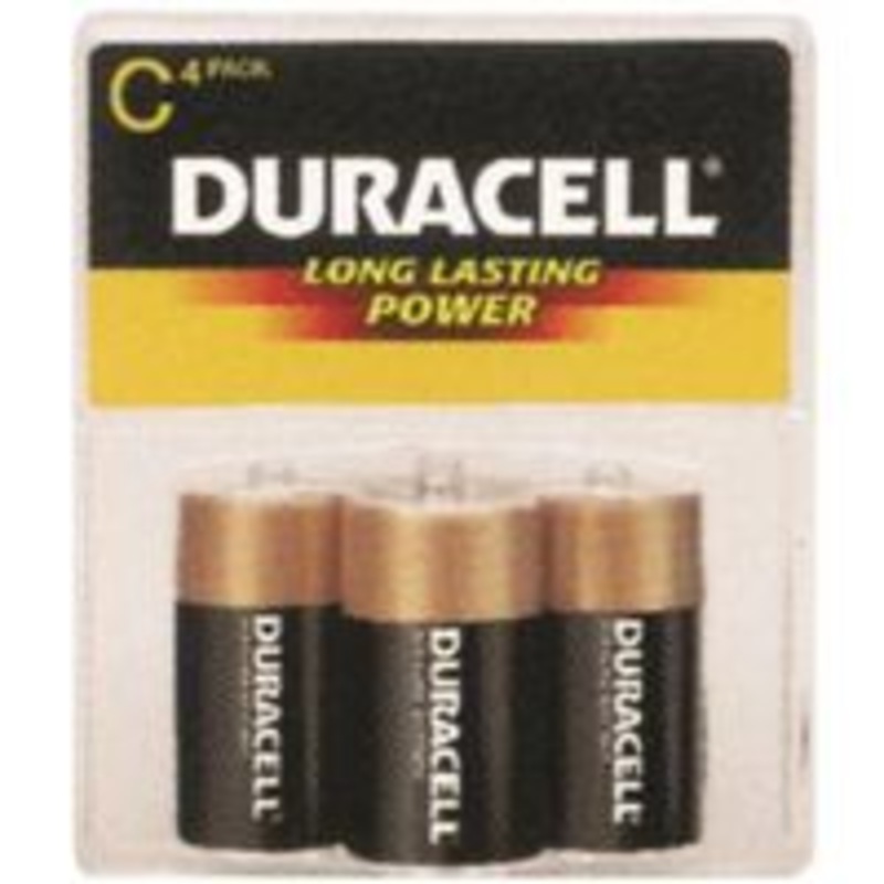 Dura 4-Pack C Alkaline Batteries