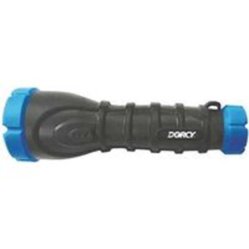 LED Rubber Flashlight, 3AA Batteries Required