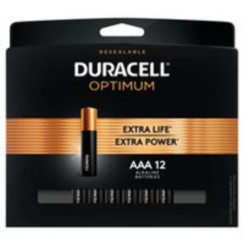 Optimum AAA Batteries – 12 Count
