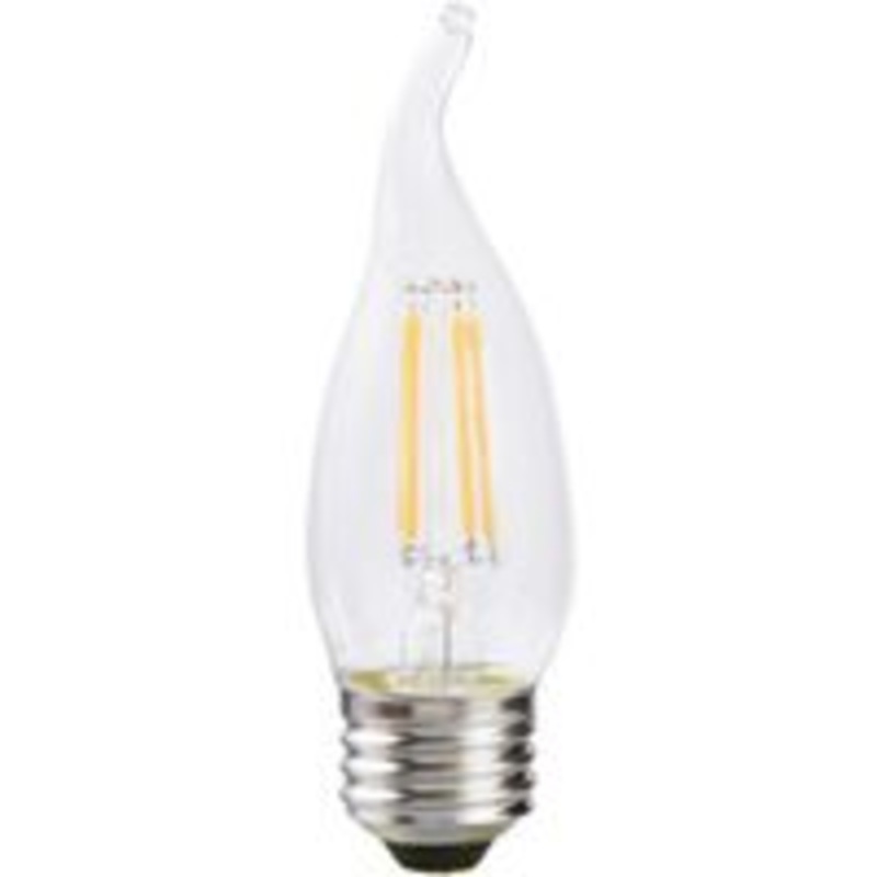 0BULB LED 60W B10 Clear Soft White Light Bulb