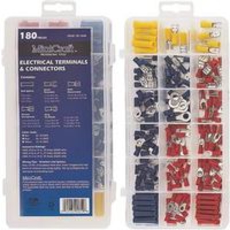 180-Piece Terminal Repair Kit for Electrical Connections