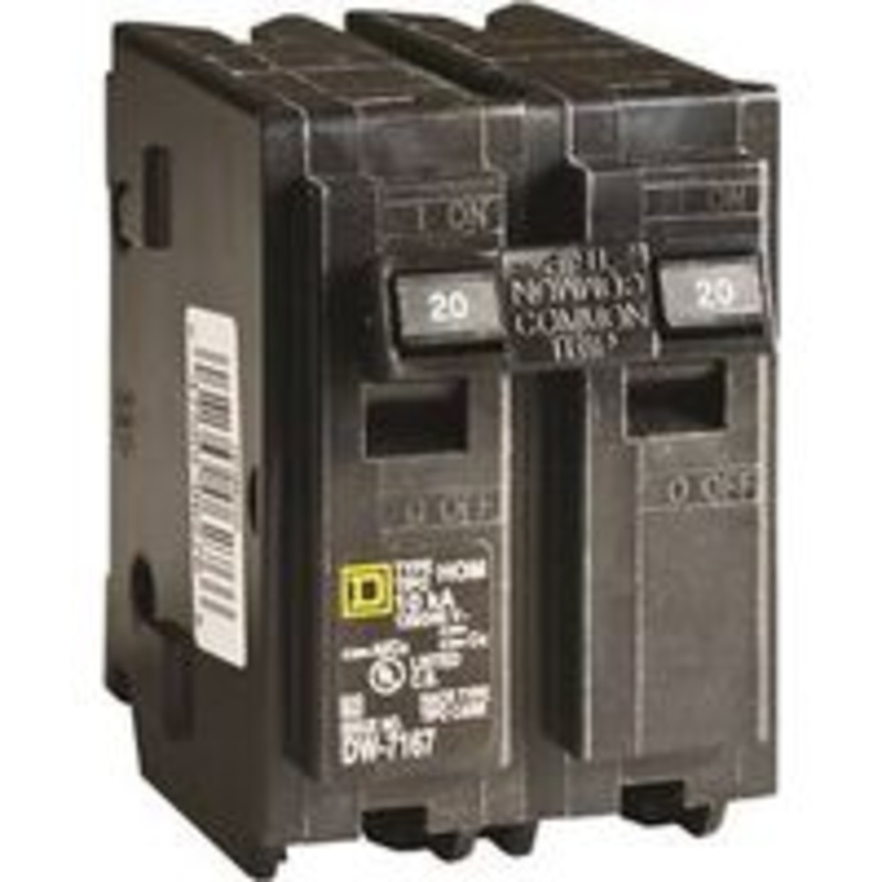 20A 2 Double Pole Circuit Breaker