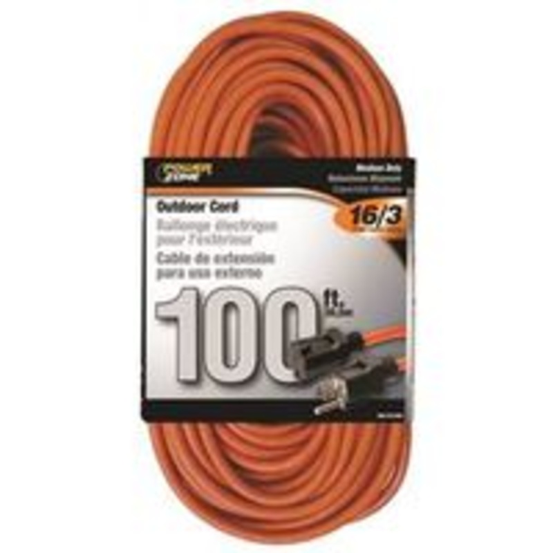 100 ft 16/3 Orange Extension Cord (6.98 lbs)