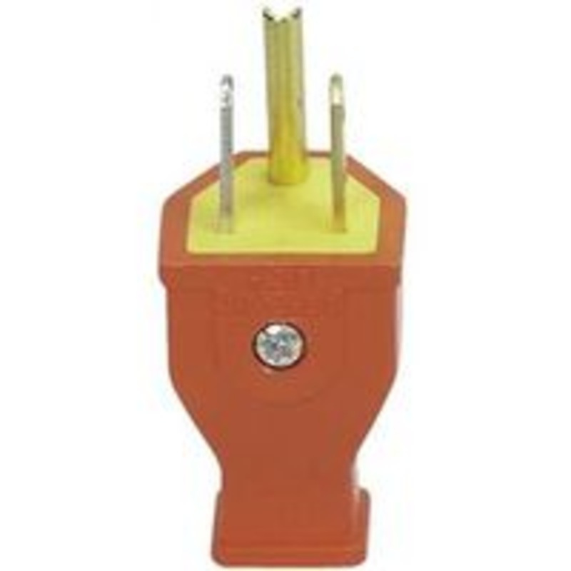15A Black Thermoplastic Heavy-Duty Plug