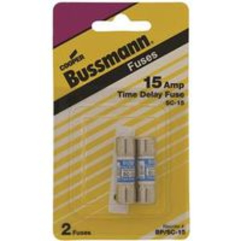 2-Pack 15 Amp SC Cartridge Fuse