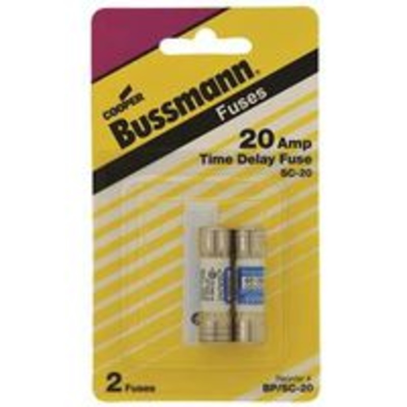 2-Pack 20 Amp SC Cartridge Fuse