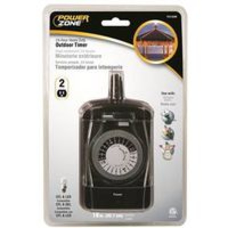 24-Hour Heavy-Duty Outdoor Timer with 2 Outlets
