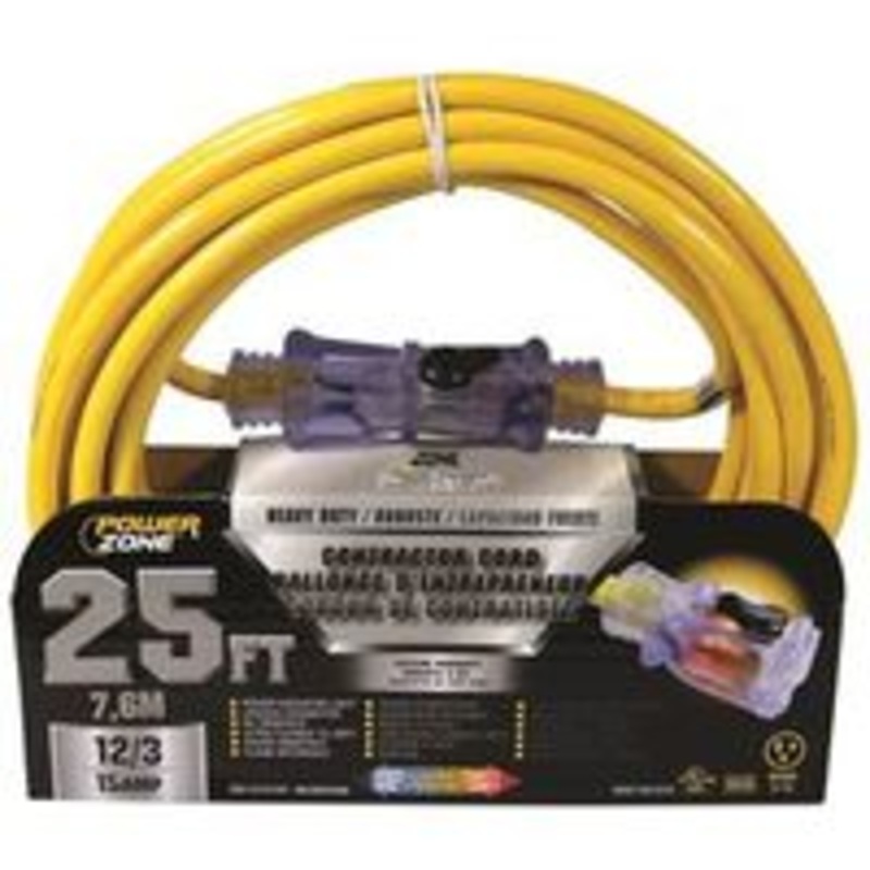 25′ 12/3 Outdoor Extension Cord (3.06 lbs)