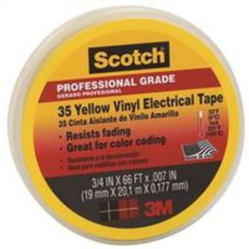 3/4 Yellow Electrical Tape