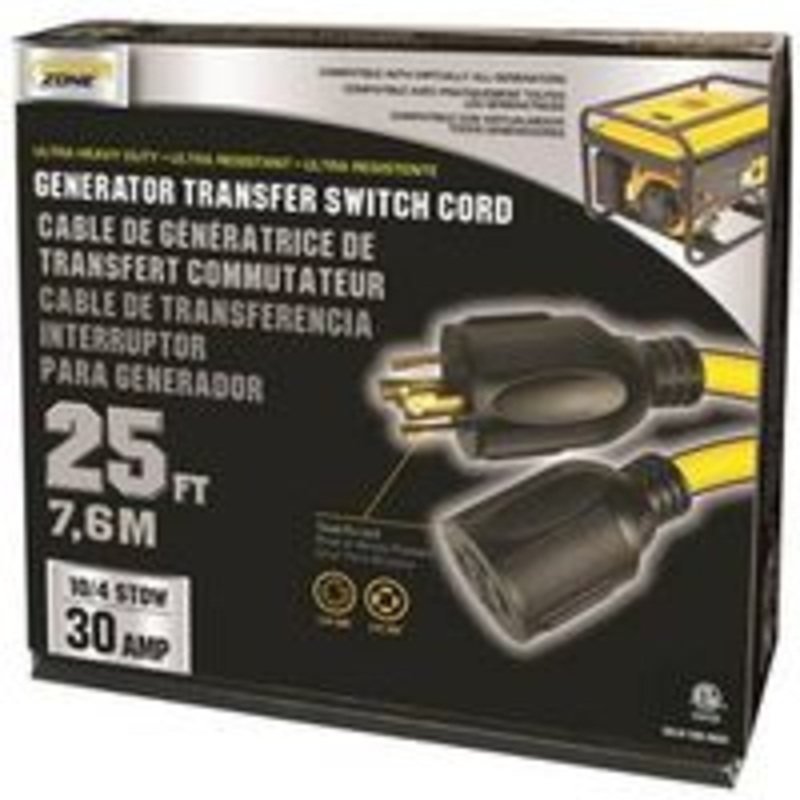 30A 10/4 x 2 Cord Generator Extension Cable