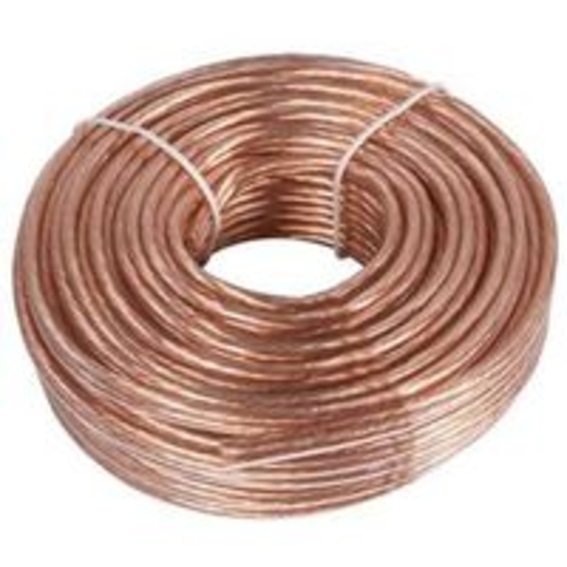 50′ 18/2 Clear Speaker Wire