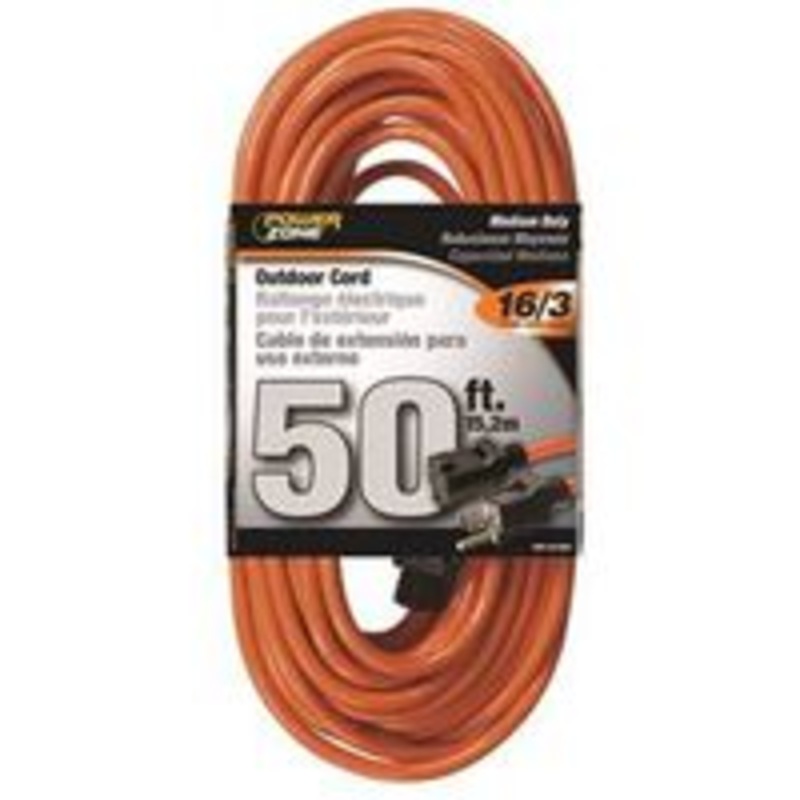 50 ft 16/3 Orange Extension Cord (3.75 lbs)