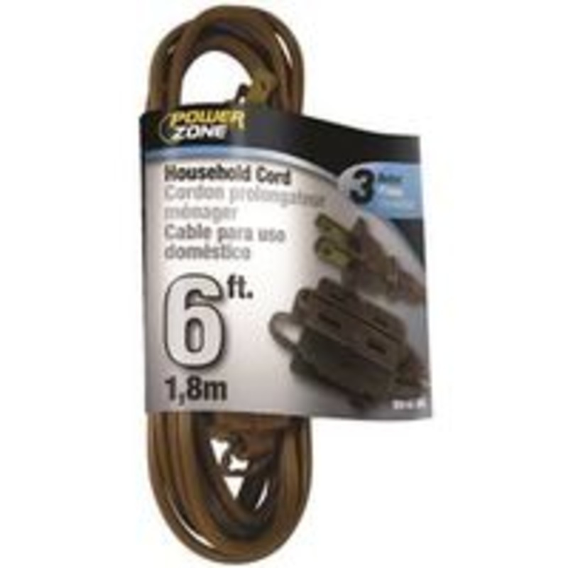 6 ft 16/2 Brown Extension Cord