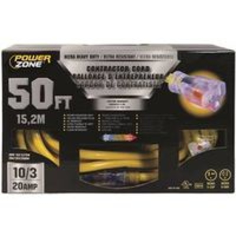 Cord Extension 10/3 50ft 20 Amp Heavy Duty
