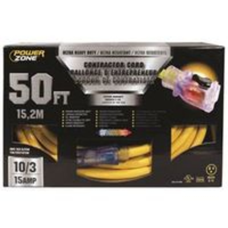 Cord Extension 10/3 SJTOW, 50 Feet