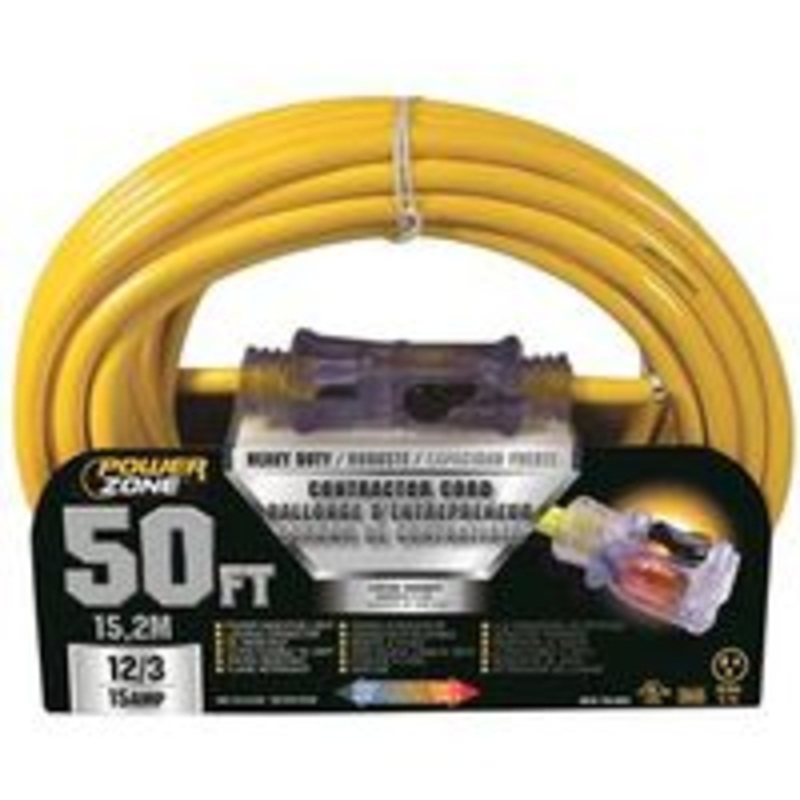 Cord Extension 12/3 SJTOW 50 Feet