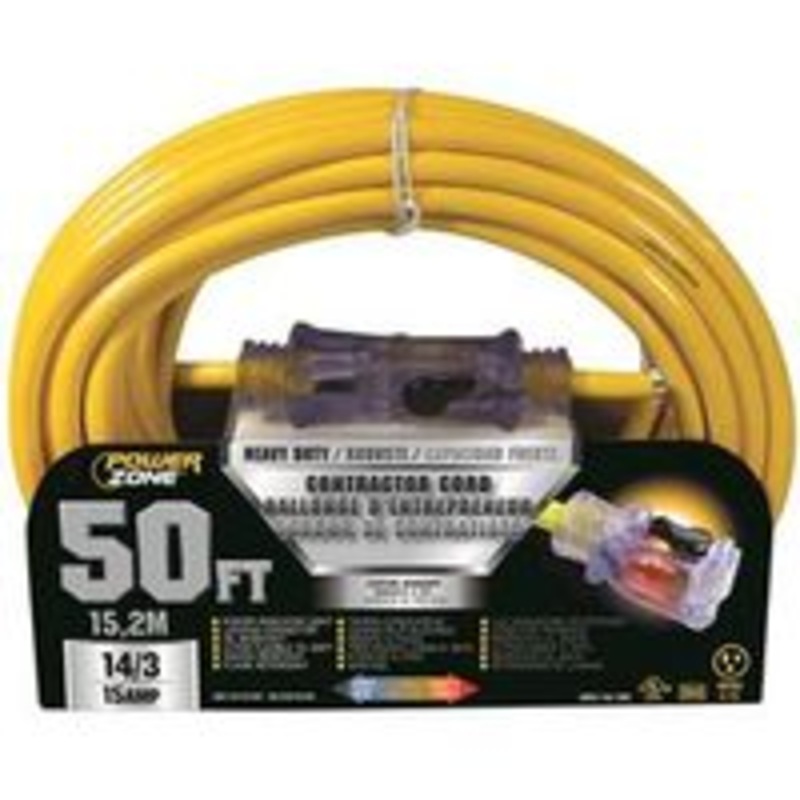 Cord Extension 14/3 SJTOW, 50 Feet
