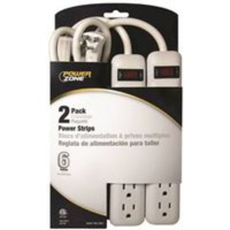 STRIP POWER 6-OUTLET 18-INCH CORNER POWER STRIP