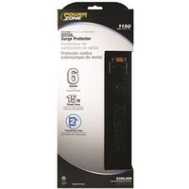 Strip Surge 6 Outlet Power Strip, 15 Feet
