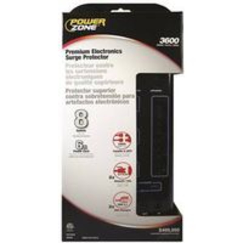 Strip Surge 8 Outlet 3600 Joules 6 Feet