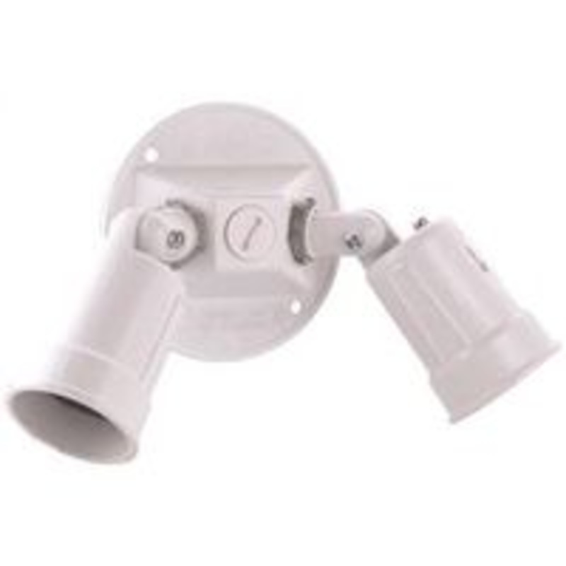 White Waterproof Double Lamp