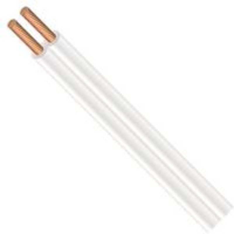 06250 18/2 White Lamp Cord (4.2 lbs)