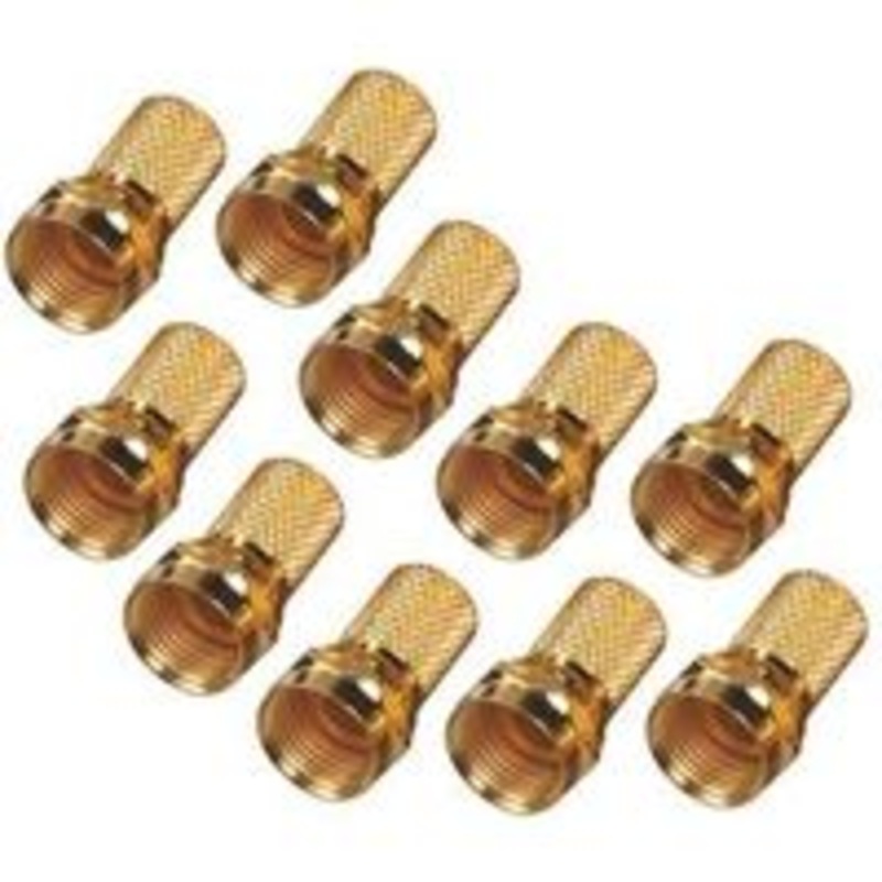 10-Pack RG6 Twist Connectors