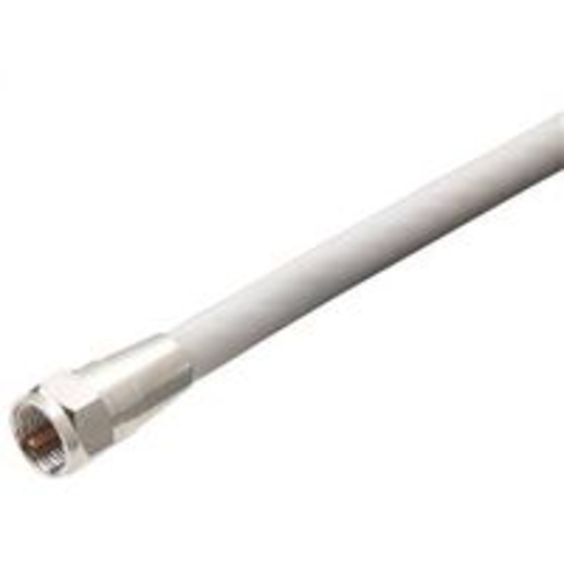 12 White RG6 Coaxial Cable