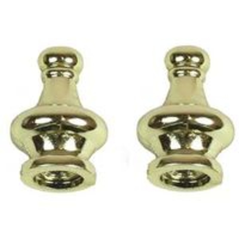 2-Pack BRS Finish Finial