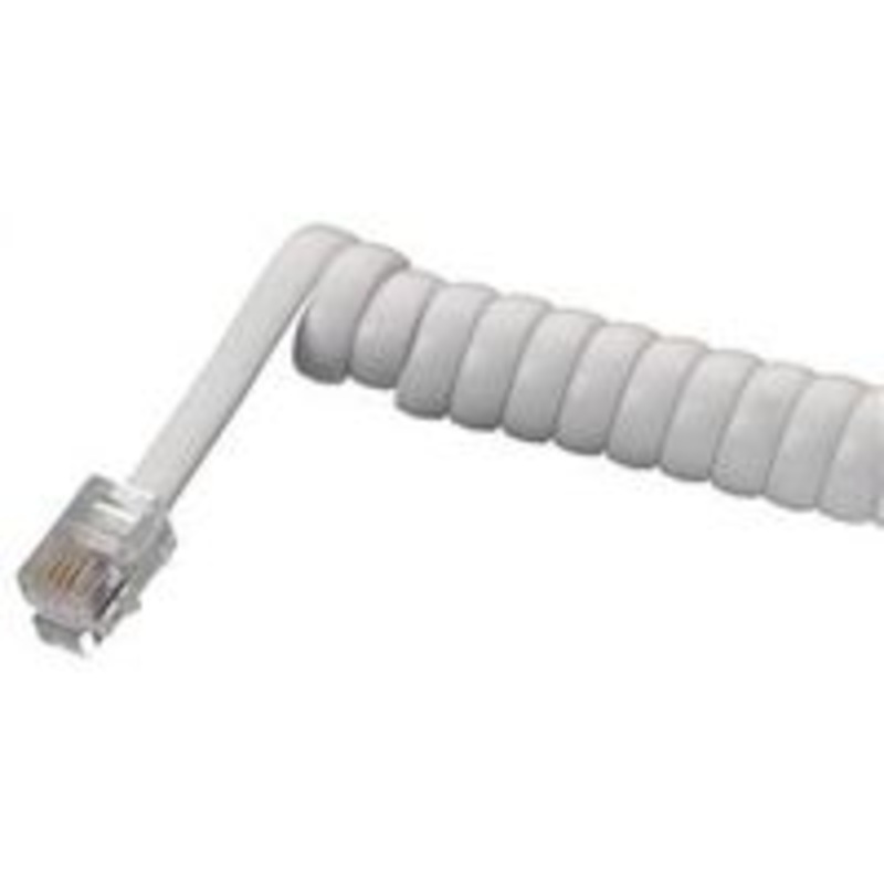 25′ White Handset Cord